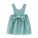 ZMHEGW Formal Dresses For Teens Kids Toddler Baby Girls Sleeveless Solid Bowknot Suspender Skirt Princess Dress Outfit Clothes