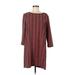 Beige by ECI Casual Dress - Shift: Red Chevron Dresses - Women's Size Medium