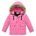 Qufokar Ritatte Legging Toddler Baby New Stock Clothes Toddler Baby Kids Girls Winter Soft Coats Thick Warm Hooded Windproof Coat Outwear Warm Jacket