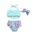 Gwiyeopda Toddler Kids Baby Girls Swimsuit Ruffle Sleeve Swimwear Bikini Swimming Bathing Suit Beach Outfits