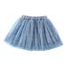 IROINNID Toddler Girls Tutu Skirts Cute Party Dance Skirts Printed Net Yarn Skirts Children Girls Tulle Princess Dressy Skirt Spring Saving Sale