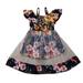 Qufokar Baby Girl Clthes 6 Year Old Girls Dresses Ruffle Summer Flower Toddler Baby Mesh Girls Floral Kids Clothes Vest Dress Girls Dress&Skirt