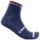 Castelli - Rosso Corsa Pro 9 Sock - Radsocken Unisex XXL | EU 44-47 blau