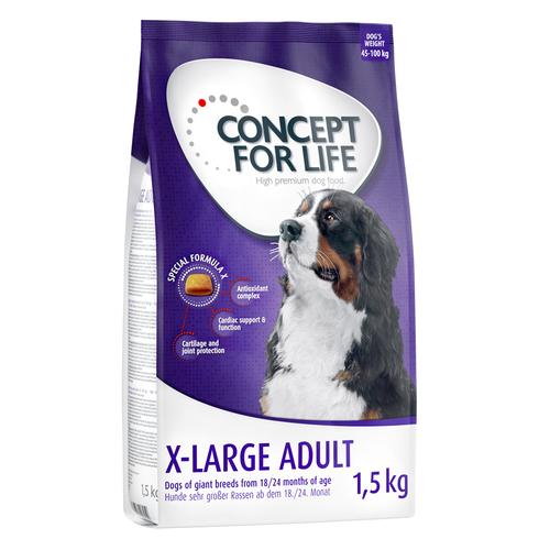 4x1,5kg X-Large Adult Concept for Life Hundefutter trocken