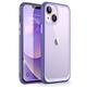 SUPCASE Slim Hülle für iPhone 14 / iPhone 13 (6.1") Case Premium Handyhülle Transparent Schutzhülle Dünn Backcover [Unicorn Beetle Style] 2022 Ausgabe (Lila)