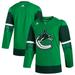 Men's adidas Kelly Green Vancouver Canucks 2023 St. Patrick's Day Primegreen Authentic Jersey