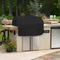Covers & All Heavy Duty Waterproof Built in Grill Cover, Outdoor Water-Resistant Island BBQ Grill Top Cover in Black | Wayfair