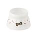 Richell Raised Dog Bowl Plastic (affordable option) in White | 4.1 H x 6.5 W x 6.7 D in | Wayfair 50010