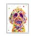 Stupell Industries Bold Terrier Dog Pet Portrait Giclee Art By Jen Seeley Wood in Brown/Indigo/Yellow | 30 H x 24 W x 1.5 D in | Wayfair