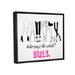 Stupell Industries Girls Run The World Glam Giclee Art By Alison Petrie Canvas in Black/Pink/White | 25 H x 31 W x 1.7 D in | Wayfair