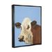 Stupell Industries Blue Farm Cow Portrait Giclee Art By Regina Moore Wood in Blue/Brown | 31 H x 25 W x 1.7 D in | Wayfair ar-349_ffb_24x30