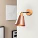 East Urban Home Seren 1 - Light Dimmable/Black Armed Sconce Metal in Brown | 9.84 H x 5.51 W x 5.51 D in | Wayfair E6C9038A952D4B55A2DBF99EF0BC889E