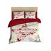 East Urban Home Dorothy/Beige Reversible Duvet Cover Set Microfiber/Satin in Red/White | 61" x 87" Duvet Cover + 2 Additional Pieces | Wayfair