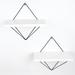 East Urban Home Dawnae 2 Piece Diamond Metal Floating Shelf Metal in White | 11.81 H x 11.81 W x 5.51 D in | Wayfair