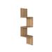 East Urban Home Dawm 3 Piece Corner Shelf Wood in Brown | 41.5 H x 9.84 W x 9.84 D in | Wayfair A4B5B761CF8F43E1BD9564FDAB572843