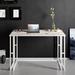 East Urban Home Khadijah Desk Wood/Metal in White | 29.53 H x 47.24 W x 23.62 D in | Wayfair 1BB7E169572D40CCB18FFACB99E1E879