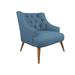 Armchair - East Urban Home Mcwilliams 28.74" W Tufted Armchair Polyester/Fabric in Blue | 31.5 H x 28.74 W x 33.46 D in | Wayfair