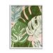 Stupell Industries Layered Monstera Plant Leaves Giclee Art By Ziwei Li Wood in Brown/Green/Pink | 30 H x 24 W x 1.5 D in | Wayfair