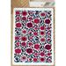 Red/Blue Rectangle 3'11" x 5'11" Area Rug - East Urban Home Adolfus Flow Floral Machine Woven Area Rug in 71.0 x 47.0 x 0.04 in white | Wayfair