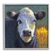 Stupell Industries Fuzzy Cow Farm Animal Portrait Giclee Art By Rita Kirkman Wood in Black/Brown/Gray | 17 H x 17 W x 1.5 D in | Wayfair