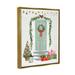 The Holiday Aisle® Christmas Presents Wreath Doorstep by Victoria Barnes - Graphic Art on Wood in Brown/Green/Red | 31 H x 25 W x 1.7 D in | Wayfair