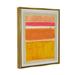 Stupell Industries Varied Orange Stripes Arrangement Giclee Art By Victoria Barnes Wood in Brown/Orange/Pink | 31 H x 25 W x 1.7 D in | Wayfair