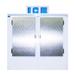 Polar Temp 750AD 70 1/4" Outdoor Ice Merchandiser w/ (73) 20 lb Bag Capacity - Solid Doors, 115v, White