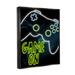 Stupell Industries Game On Neon Controller Framed Giclee Art By Marcus Prime Canvas in Blue/Green/White | 21 H x 17 W x 1.7 D in | Wayfair