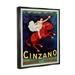 Stupell Industries Cinzano Vermouth Vintage Ad Giclee Art By Marcus Jules Canvas in Black/Red/White | 31 H x 25 W x 1.7 D in | Wayfair