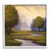 Stupell Industries Winding Stream Landscape River Giclee Art By Gregory Williams Wood in Brown | 24 H x 24 W x 1.5 D in | Wayfair as-415_wfr_24x24