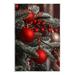Stupell Industries Hanging Red Ornaments Christmas at-260 Wood in Brown/Green/Red | 15 H x 10 W x 0.5 D in | Wayfair at-260_wd_10x15