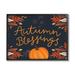 Stupell Industries Autumn Blessings Fall Leaves at-230 Wood in Black/Brown/Orange | 11 H x 14 W x 1.5 D in | Wayfair at-230_fr_11x14