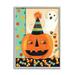 Stupell Industries Vintage Halloween Candy Pattern at-134 Wood in Black/Brown/Green | 20 H x 16 W x 1.5 D in | Wayfair at-134_gff_16x20