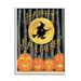 Stupell Industries Happy Halloween Forest Witch at-169 Wood in Black/Brown/Orange | 14 H x 11 W x 1.5 D in | Wayfair at-169_wfr_11x14