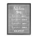 Stupell Industries Kitchen Rules Bon Appetit Sign Framed Giclee Art By Amanda Murray Wood in Brown/Gray | 14 H x 11 W x 1.5 D in | Wayfair