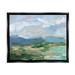 Stupell Industries Modern Brushed Cloudy Landscape Framed Floater Canvas Wall Art By Ethan Harper Canvas in Blue/Gray/Green | Wayfair