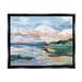 Stupell Industries Seaside Modern Landscape Scene Framed Floater Canvas Wall Art By Ethan Harper Canvas in Blue/Green/Orange | Wayfair