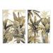 Stupell Industries Tropical Jungle Plants Vegetation 2 Piece Wall Plaque Art Set By Kristen Drew in Green | 15 H x 10 W x 0.5 D in | Wayfair