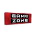 Stupell Industries Video Game Zone Patterned Canvas Wall Art By Yass Naffas Designs Canvas in Black/Red/White | 13 H x 30 W x 1.5 D in | Wayfair