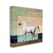 Stupell Industries White Stallion Geometric Composition Canvas Wall Art By Seven Trees Design Canvas in Green | 17 H x 17 W x 1.5 D in | Wayfair