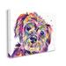 Stupell Industries Prismatic Terrier Dog Face Portrait Canvas Wall Art By Jen Seeley Canvas in Pink/Red/Yellow | 16 H x 20 W x 1.5 D in | Wayfair