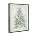 The Holiday Aisle® Nautical Christmas Tree Sea Life - Floater Frame Graphic Art on Canvas in Blue/Green | 21 H x 17 W x 1.7 D in | Wayfair