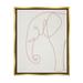 Ivy Bronx Elephant Doodle Outline Shape - Floater Frame Graphic Art on Canvas in Pink | 21 H x 17 W x 1.7 D in | Wayfair