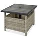 Latitude Run® Carmeisha Side Table Wood/Wicker/Rattan in Gray | 18 H x 21.5 W in | Outdoor Furniture | Wayfair AF2CBA20F5A6479EAA351D8AA128B7BD