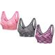 Marl Comfort Seamless Bras, Nine-Pack,One of Each Colour,Size XXXL