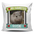 Personalised I Love My Hamster | Any Name & Image Cute Cushion Cover - Variation