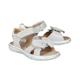 Superfit - Leder-Klettsandale Sparkle Loop In Offwhite, Gr.36