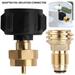 BUTORY Propane Tank Adapter Brass Propane Hose Adapter Universal Fit BBQ Camp Stove Propane Heater for All 1LB Propane BBQ