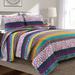 Lush Decor Boho Stripe Quilt Set