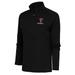 Women's Antigua Black Texas Tech Red Raiders Baseball Tribute Half-Zip Pullover Top